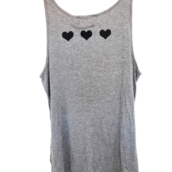 NWT Bird & Vine Los Angeles Gray Love Spellout Tank Top Size XS MSRP $ 50 - Picture 2 of 6